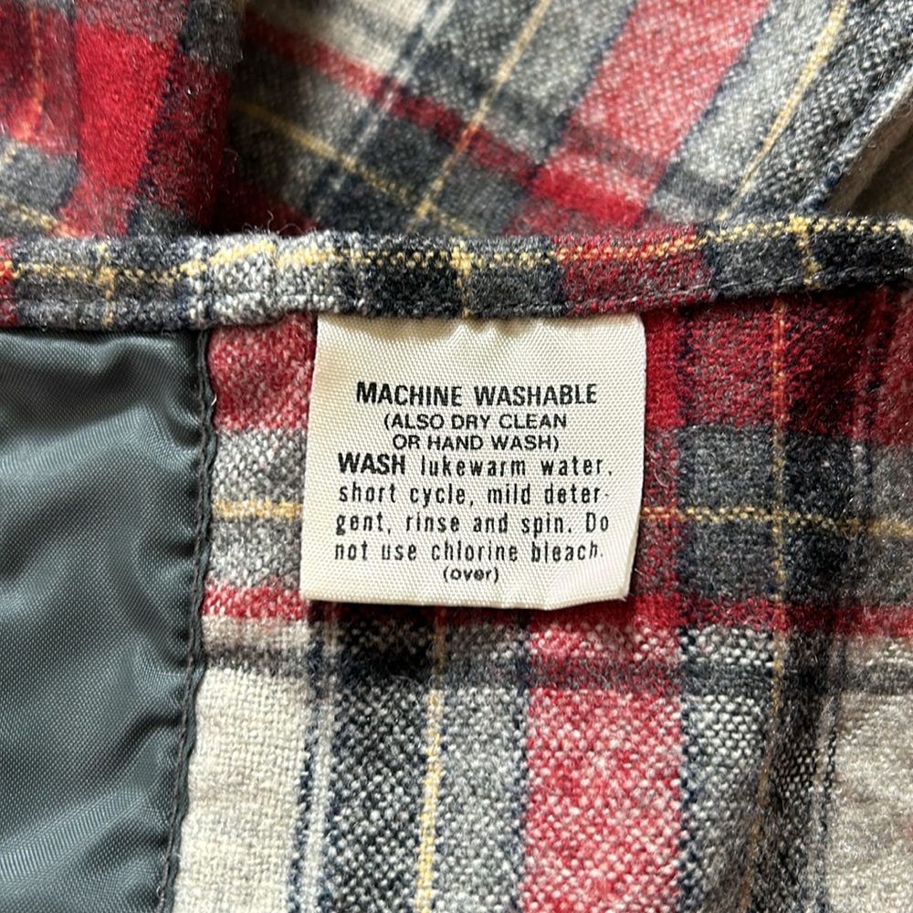 Vintage Pendleton 100% Wool Button Down Plaid Shi… - image 8